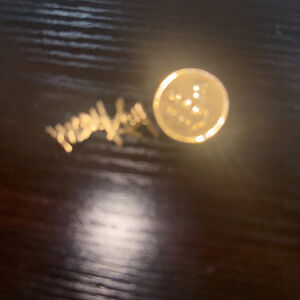 Gold Tone Round Mary Kay Lapel Pin lot of 2